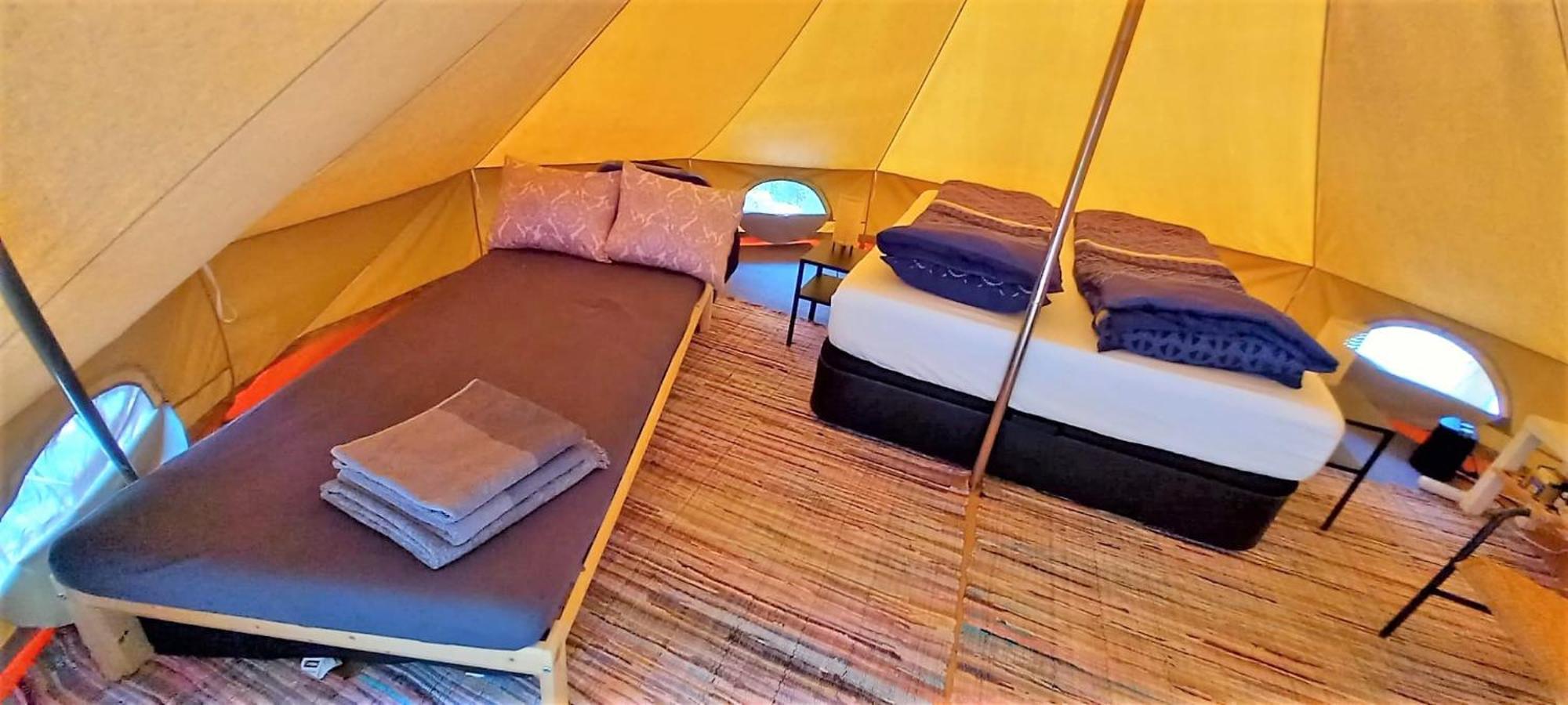 Bell-Tenten Quinta Pomar Do Pontido 카베세이라스 드 바스투 외부 사진